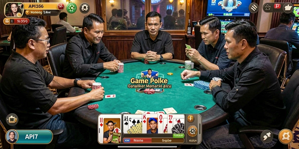 Tampilan gameplay Poker yang seru dan menantang di API36.