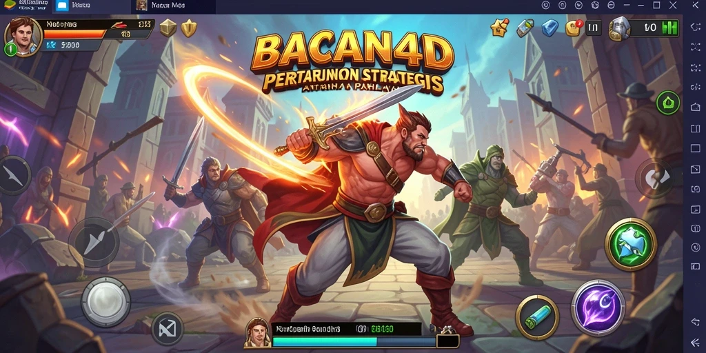 Tangkapan layar dari aksi gameplay MOBA yang mendebarkan.