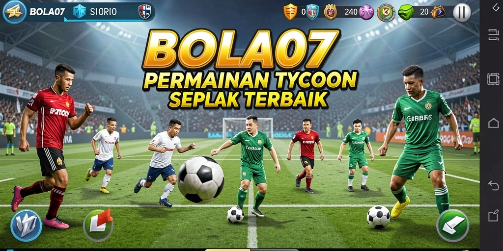 Tampilan gameplay Tycoon BOLA07 yang seru dan menantang.