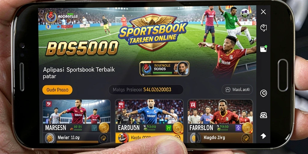 Tampilan menarik dari gameplay Sportsbook di BOS5000.