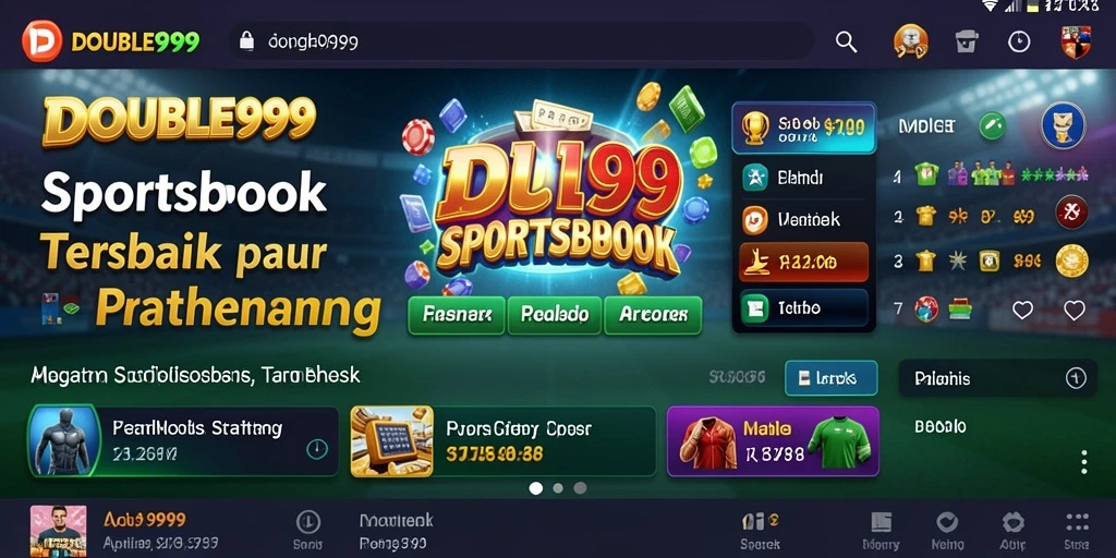 Screenshot utama DOUBLE999 menampilkan antarmuka taruhan yang menarik.