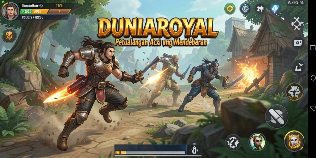 Tampilan gameplay <strong>DUNIAROYAL</strong> yang menegangkan dan mendebarkan.