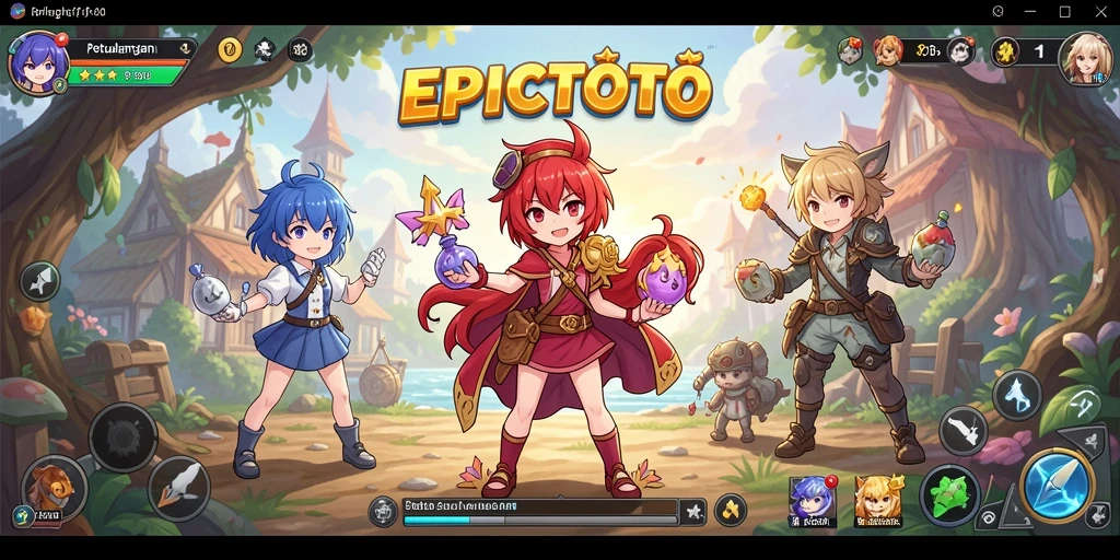 Gameplay EPICTOTO yang penuh warna dan dinamis.
