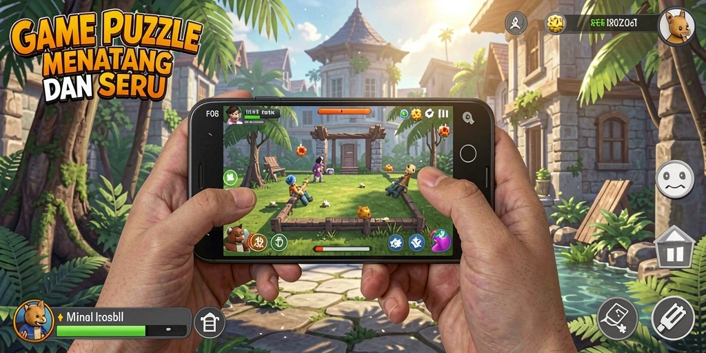 Tampilan menarik dari gameplay Puzzle F08 yang menantang.