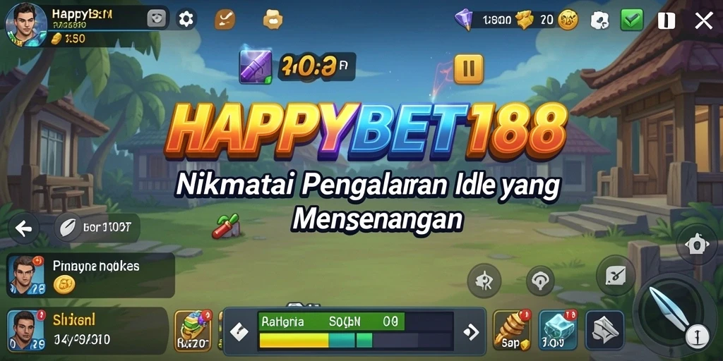 Screenshot utama menunjukkan gameplay santai dari HAPPYBET188.