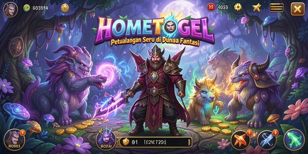 Screenshot gameplay HOMETOGEL yang menunjukkan keindahan dunia petualangan.