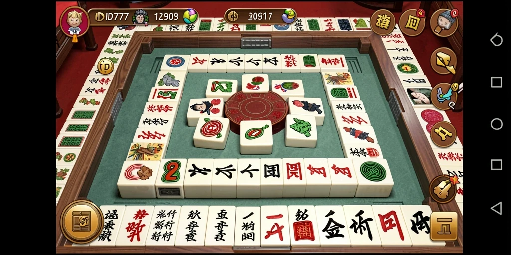 Tampilan game ID777 dengan gameplay Mahjong yang menantang.