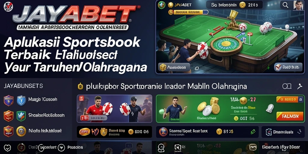 Tampilan screenshot utama JAYABET menampilkan fungsionalitas aplikasi Sportsbook yang menarik.