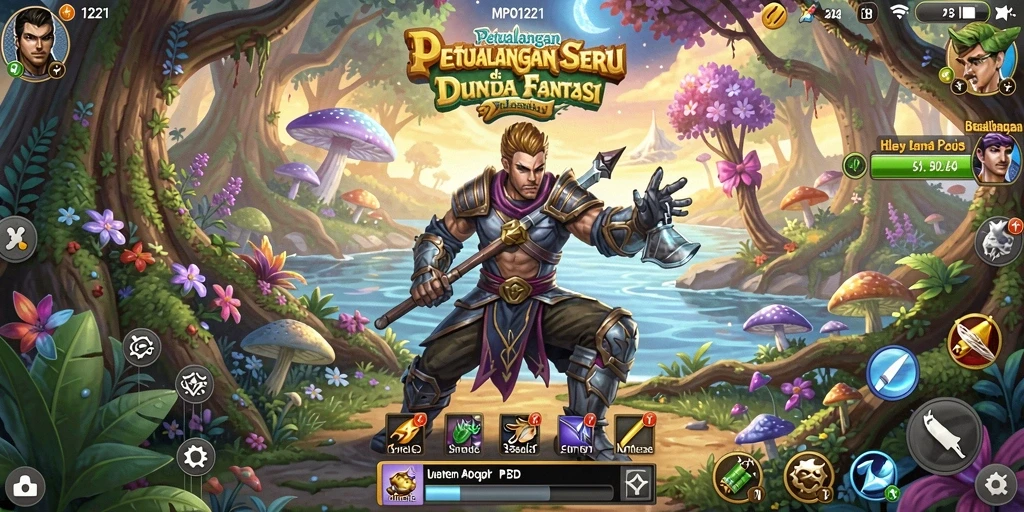 Screenshot MPO1221 menunjukkan momen seru dalam gameplay petualangan.
