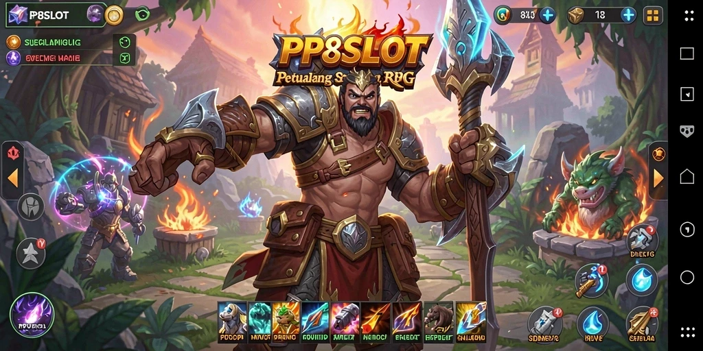 Screenshot permainan PP8SLOT menampilkan aksi seru dalam dunia RPG.