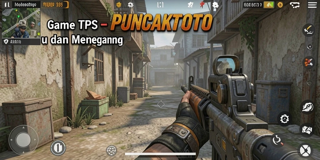 Tangkapan layar menampilkan aksi seru dalam game TPS.