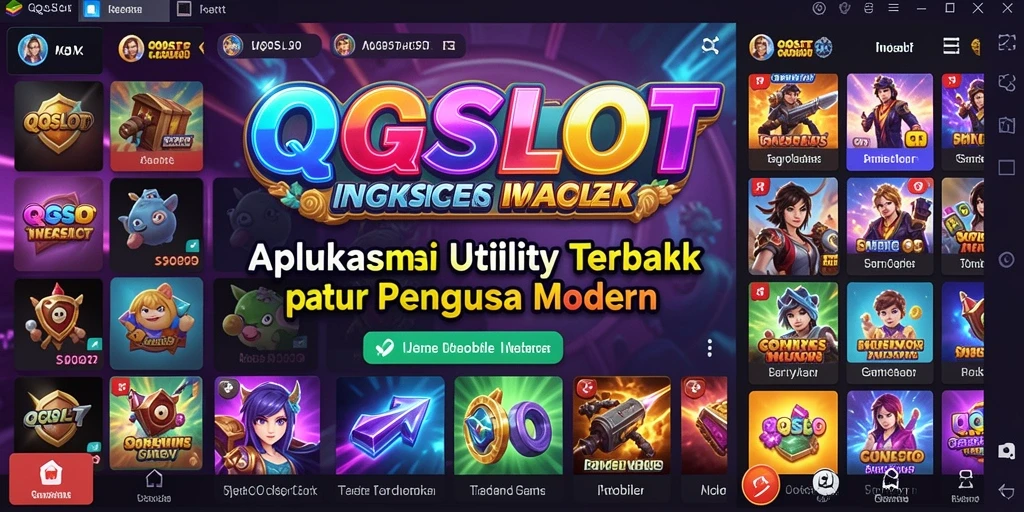 Tampilan utama QQSLOT dengan fitur-fitur utility canggih.