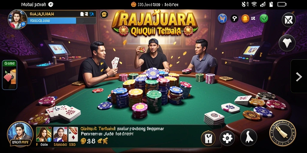 Tampilan gameplay QiuQiu yang menarik di RAJAJUARA.