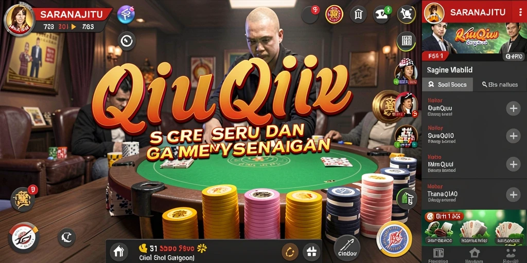 Tampilan gameplay QiuQiu yang seru dan kompetitif di SARANAJITU.