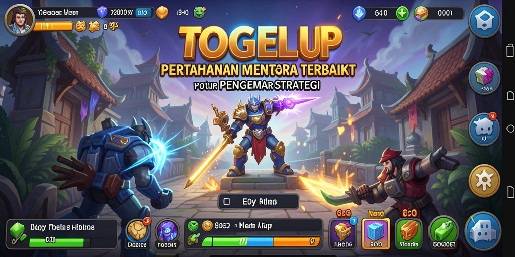 Tampilan gameplay TOGELUP yang seru dalam Tower Defense.