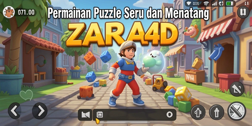 Screenshot dari gameplay ZARA4D yang menampilkan tantangan Puzzle menarik.